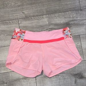 Lululemon floral band shorts